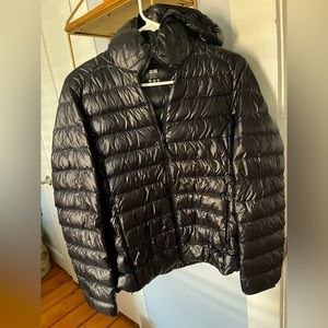 Shiny Black Puffer Jacket